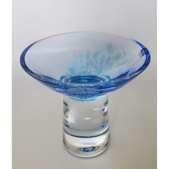 Rare Vintage Celtic Myths Collection by CAITHNESS Glass Candle Holder Scotland - Picture 3 of 9